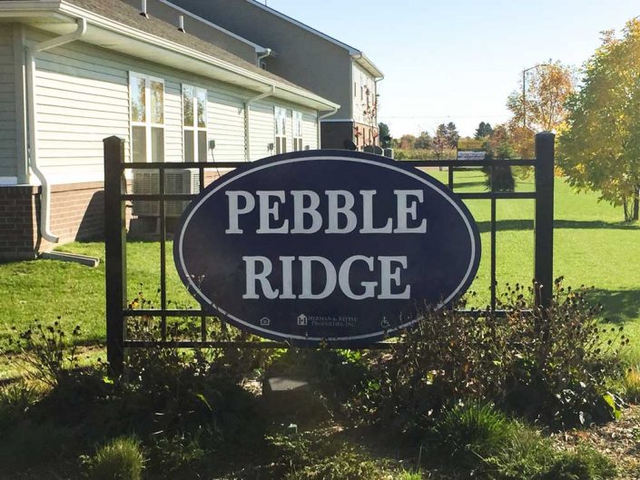 Pebble Ridge sign